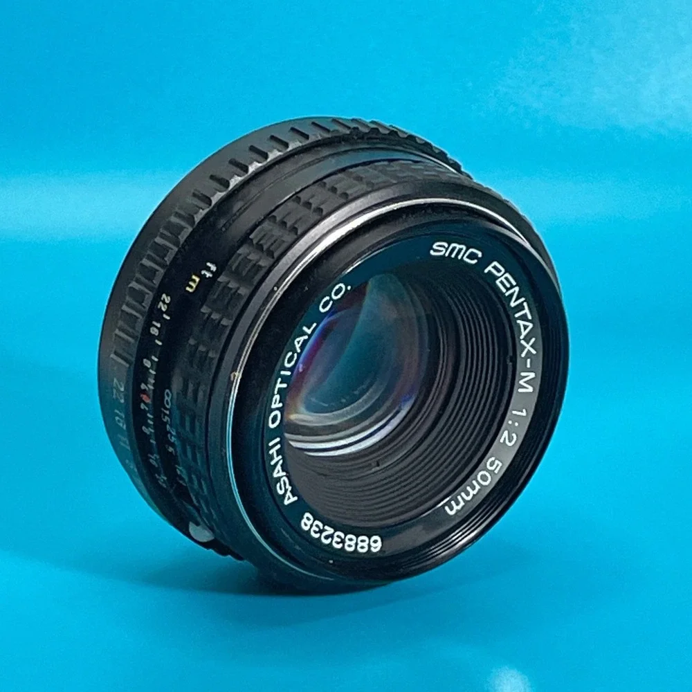 SMC Pentax-M 50mm f2 Manual Focus Prime Lens Asahi K-Mount 6883238 Black